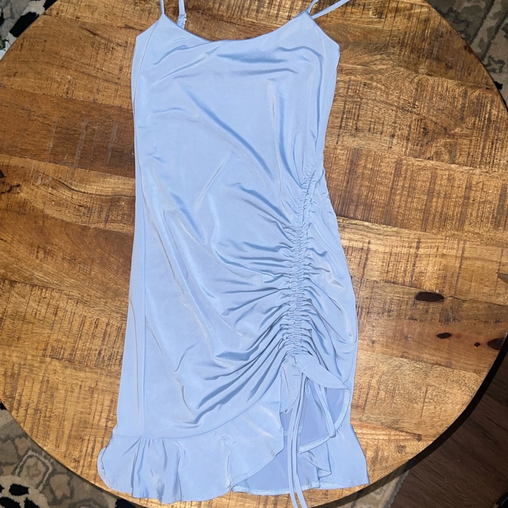 Blue mini dress